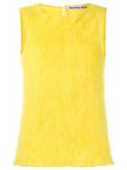 Faustine Steinmetz Sleeveless Knitted Top, Women's, Size: Large, Yellow/orange, Mohair
