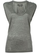 Isabel Marant 'maik' Tank Top, Women's, Size: 42, Grey, Linen/flax