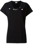 Saint Laurent Star Print T-shirt, Women's, Size: L, Black, Cotton