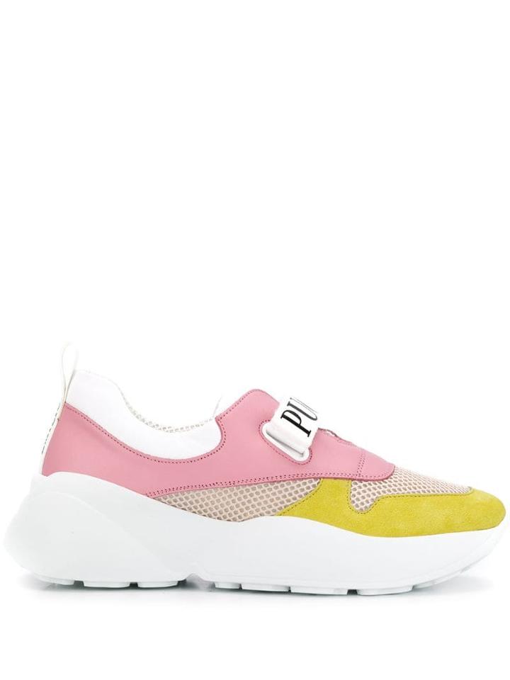 Emilio Pucci Logo Strap Sneakers - Pink