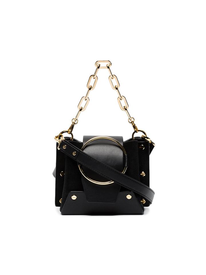 Yuzefi Black Delila Mini Bucket Bag