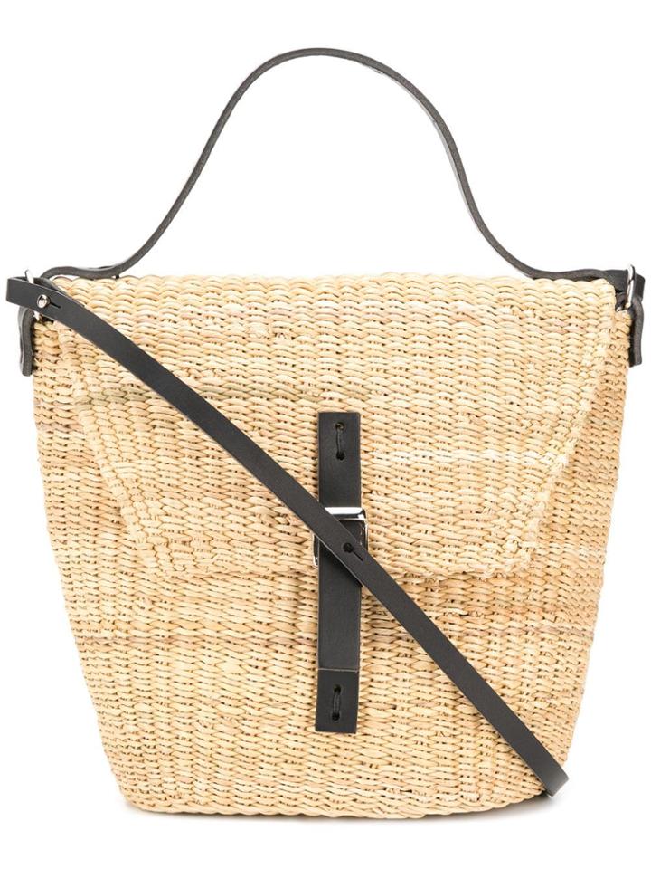 Muun Woven Shoulder Bag - Brown