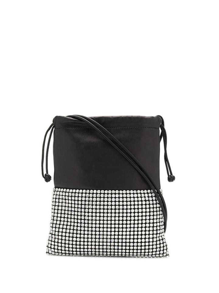 Alexander Wang Gemstone Embellished Clutch Bag - Black