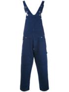 Paura - 'tancredi' Dungarees - Men - Cotton - M, Blue, Cotton