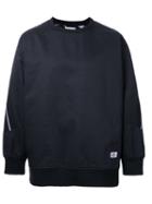 Facetasm Arms Detailing Sweatshirt, Men's, Black, Cotton/polyester