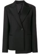 Helmut Lang Asymmetric Blazer Jacket - Black