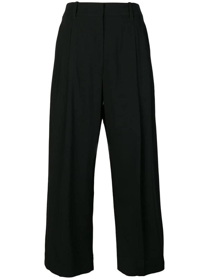 3.1 Phillip Lim Wide Leg Cropped Trousers - Black