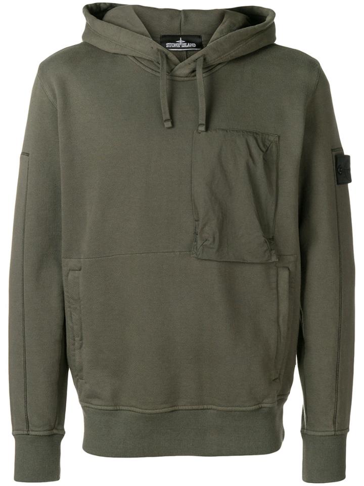 Stone Island Shadow Project Multi-pocket Hoodie - Green