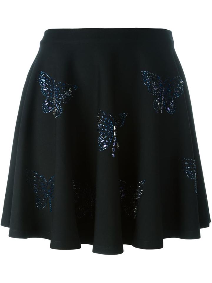 Philipp Plein 'amused' Skirt, Women's, Size: Xs, Black, Polyester/spandex/elastane/viscose