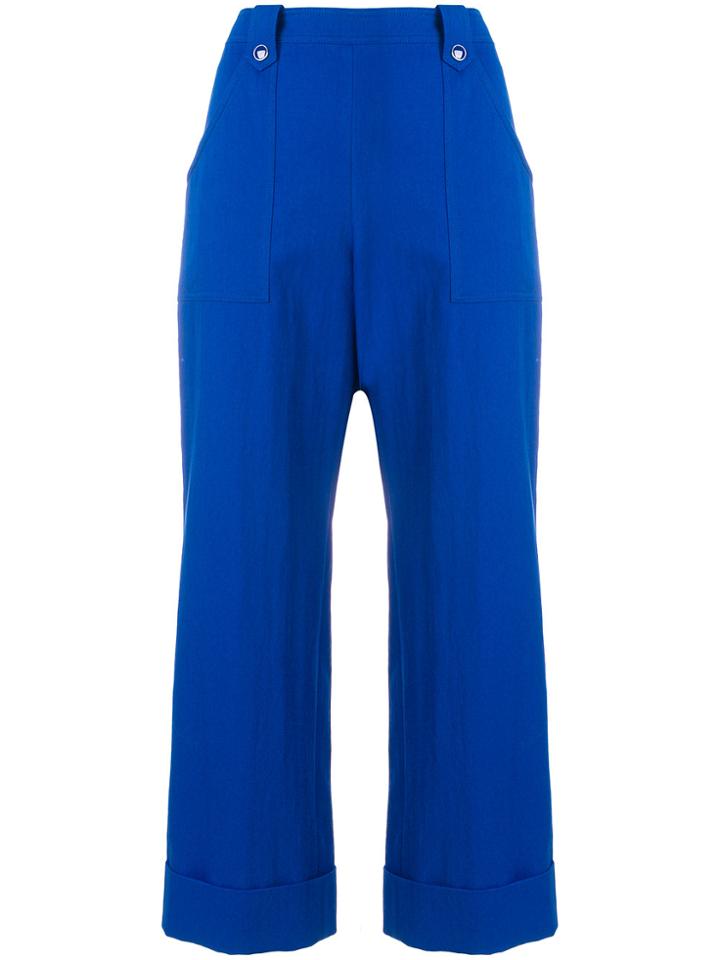 Vanessa Seward Straight Leg Trousers - Blue