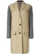 Sofie D'hoore Contrast Sleeve Coat - Grey