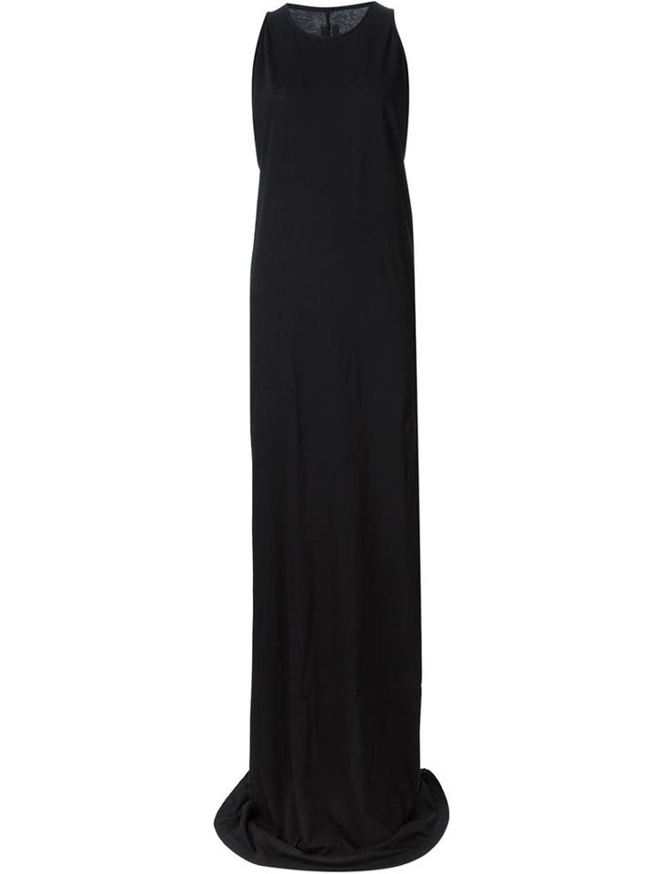 Rick Owens Drkshdw Long Tank Dress, Women's, Size: Xs, Black, Cotton