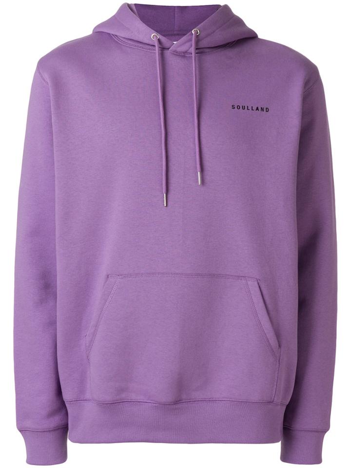 Soulland Wallace Hoodie - Pink & Purple