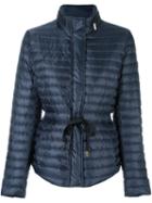 Michael Michael Kors Drawstring Puffer Jacket, Women's, Size: Xl, Blue, Feather Down/polyester