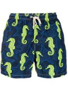 Mc2 Saint Barth Sea Creatures Swimming Shorts - Blue