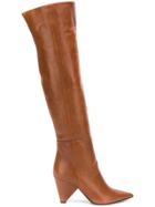 Aldo Castagna Pointed Toe Boots - Brown