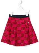 Kenzo Kids Mini Me Love Print Skirt, Girl's, Size: 12 Yrs, Pink/purple