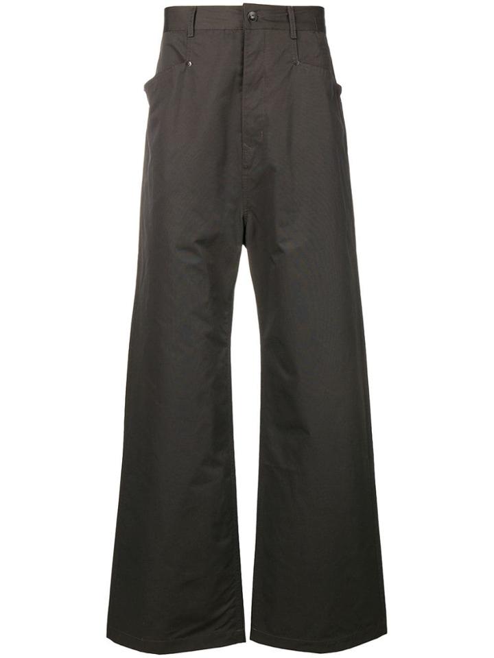 Rick Owens Drkshdw Wide-leg Trousers - Green