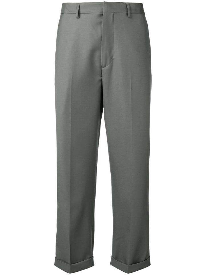 Jacquemus Cropped Tailored Trousers - Green