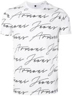 Armani Jeans - Branded T-shirt - Men - Cotton - L, White, Cotton