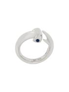 Stephen Webster 18kt White Gold And Sapphire Hammerhead Ring -