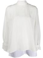 Jejia Oversize Backwards Shirt - White