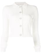 Dion Lee Cropped Cardigan - White