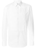 Dolce & Gabbana Ribbed Bib Shirt - White