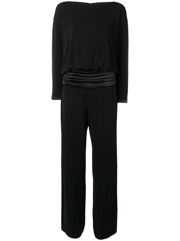 Giorgio Armani Structured Jumpsuit - Black