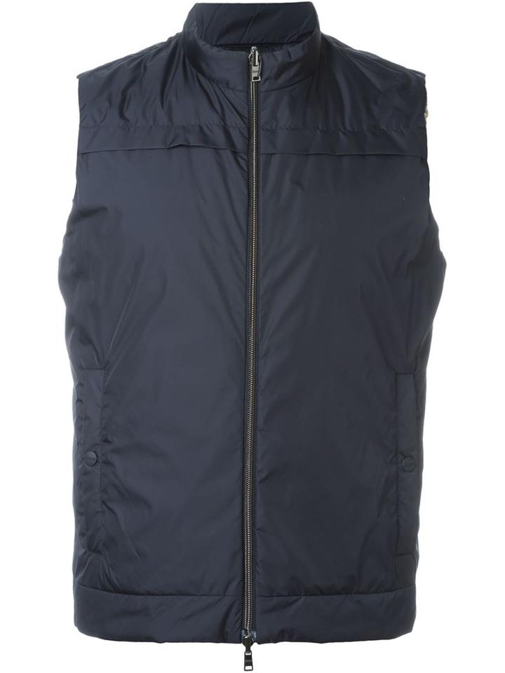 Herno Reversible Padded Gilet, Men's, Size: 48, Blue, Polyamide/feather Down