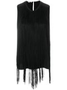 Stella Mccartney Fringed Tank Top - Black