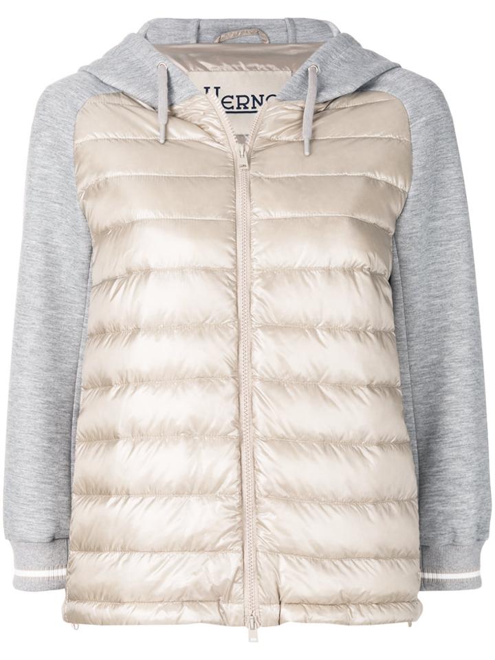 Herno Padded Hooded Jacket - Nude & Neutrals