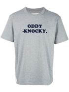 Sacai Oddy Knocky T-shirt, Men's, Size: 1, Grey, Cotton
