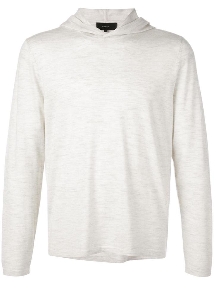 Vince Plain Hoodie - White