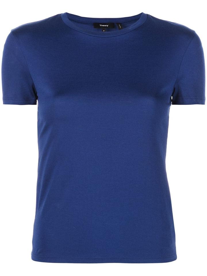 Theory Plain T-shirt - Blue