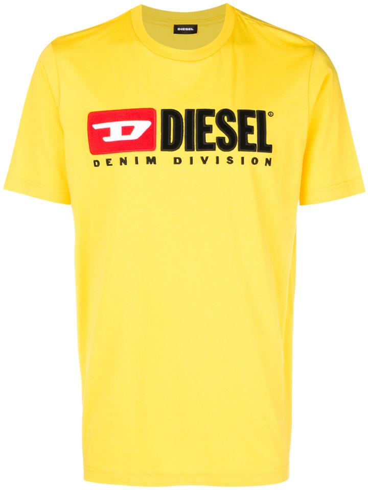 Diesel Vintage-style Logo T-shirt - Yellow & Orange
