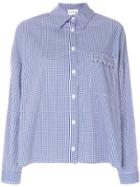 Semicouture Loose Fit Patterned Shirt - Blue