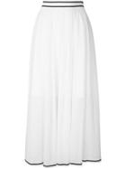 Philosophy Di Lorenzo Serafini Full High-waisted Skirt - White
