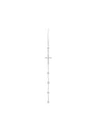 Ann Demeulemeester Single Diamond Cross Earring - Silver