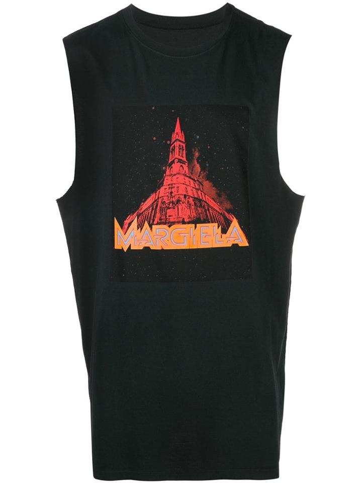 Maison Margiela Graphic Print Tank Top - Black