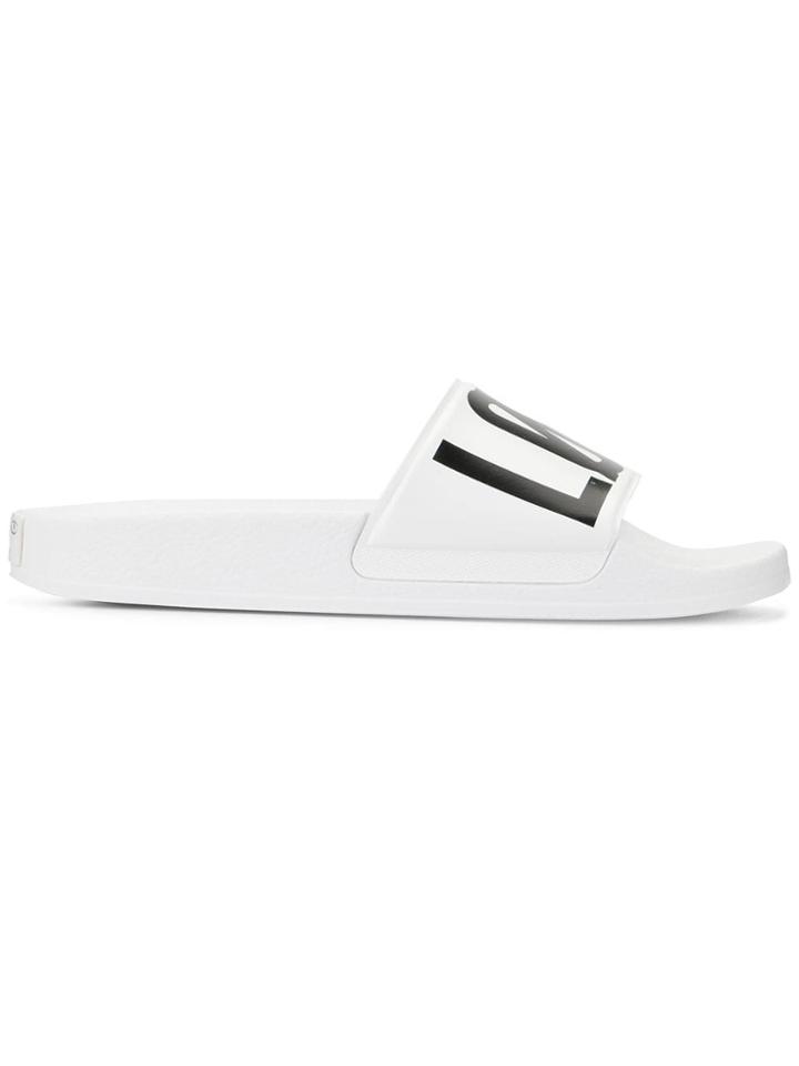 Red Valentino Red(v) Encrypted Love Notes Slides - White