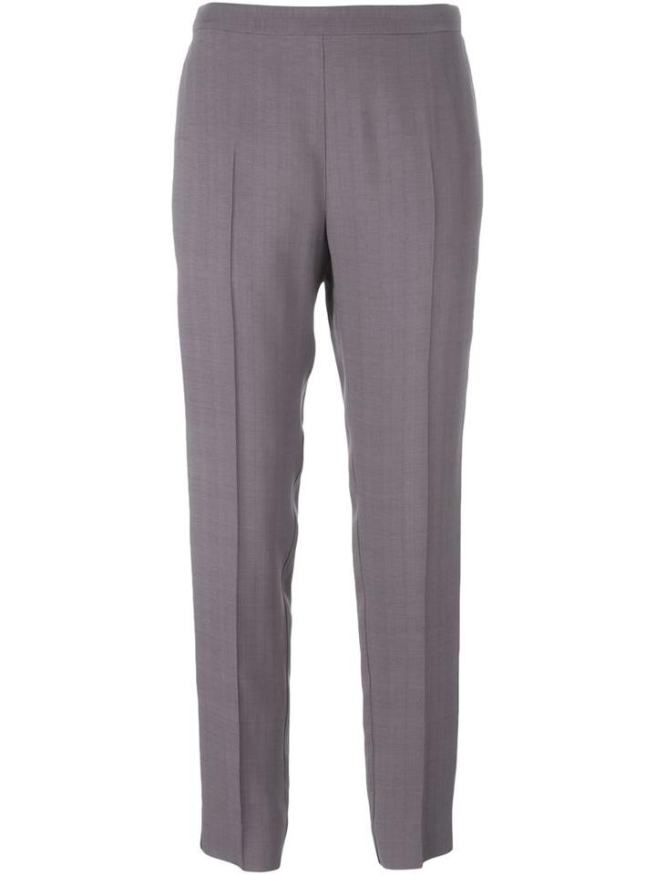 Maison Margiela Cropped Tailored Trousers, Women's, Size: 40, Grey, Viscose/acetate