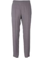 Maison Margiela Cropped Tailored Trousers, Women's, Size: 40, Grey, Viscose/acetate