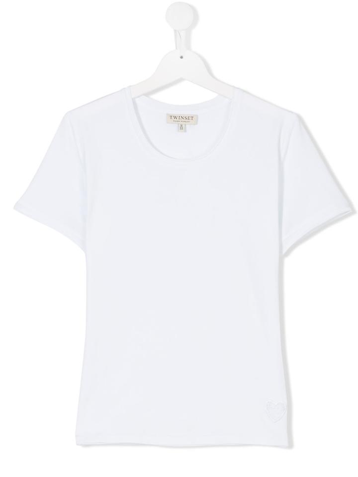 Twin-set Kids Classic Fit T-shirt - White