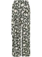 Christian Wijnants Floral Palazzo Trousers - Green