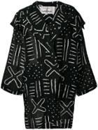 Jc De Castelbajac Vintage Oversized Light Overcoat - Black