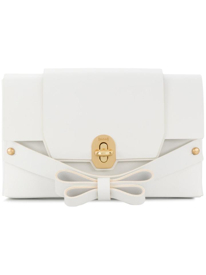 Niels Peeraer Bow Clutch - White