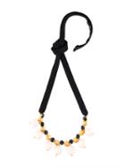 Marni 'strass' Ribbon Necklace, Women's, White