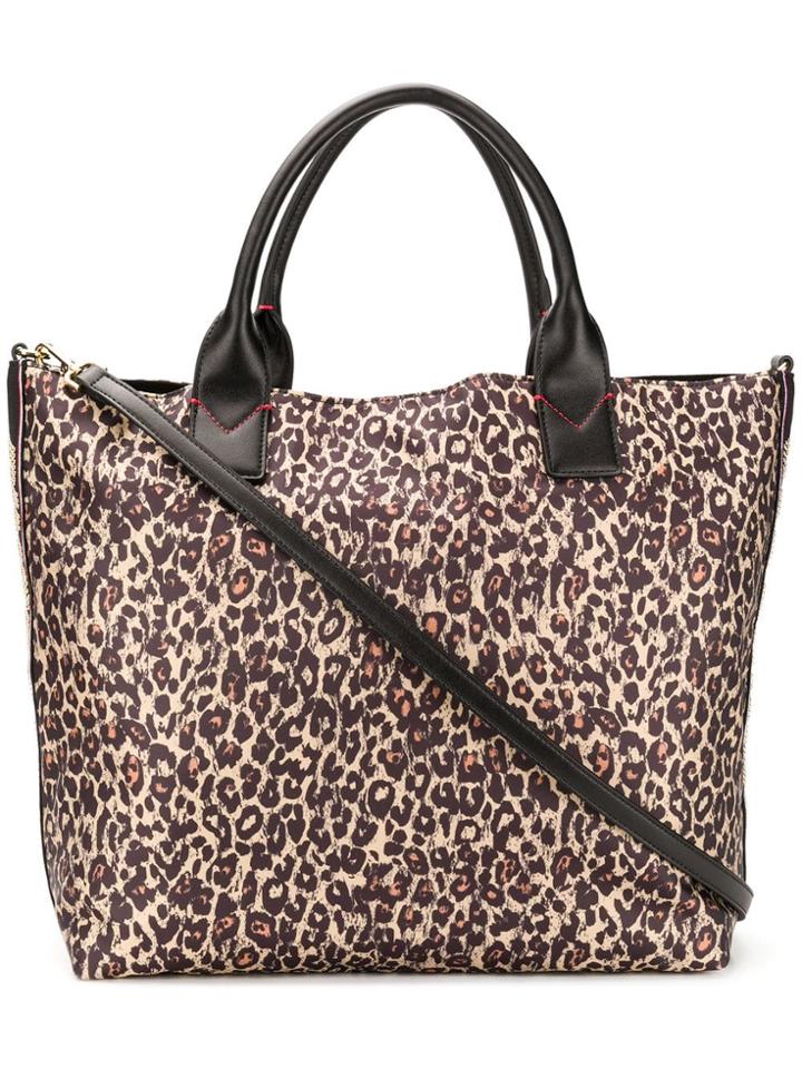 Pinko Leopard-print Tote - Brown