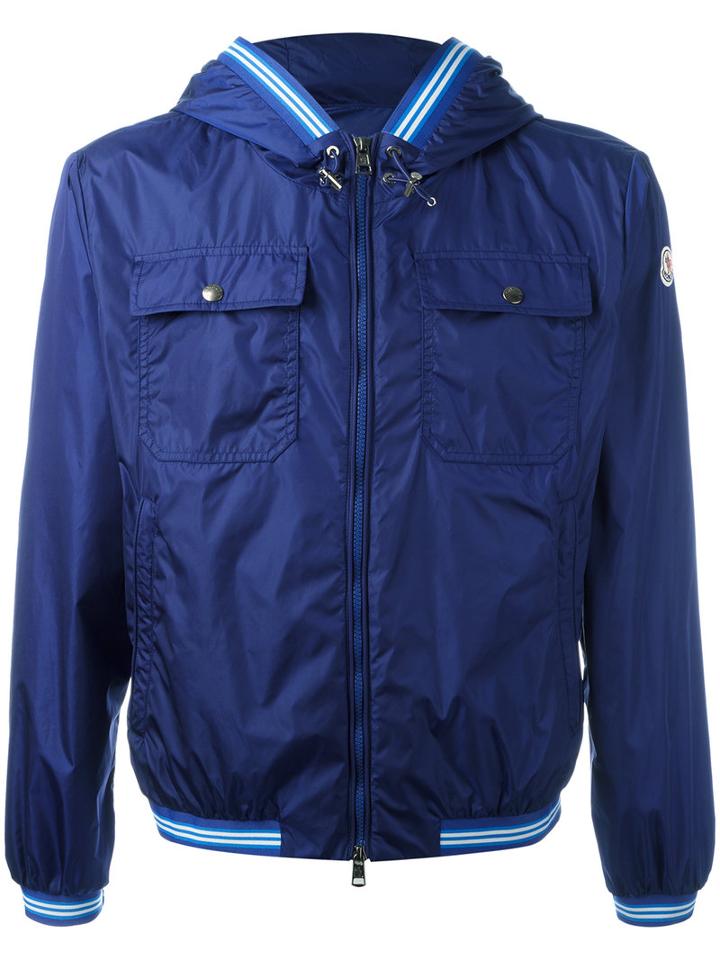 Moncler Jeanclaude Lightweight Jacket, Men's, Size: 4, Blue, Polyamide